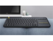 Logitech Wireless Touch Keyboard K400 Plus - EMEA - Czech layout - Black