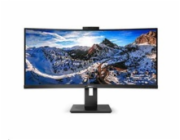 Philips MT VA LED 34" 346P1CRH/00 - VA panel, 3440x1440, HDMI, DP, USB-C, RJ45, repro, zakriven, webcam, nast vyska