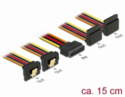 Delock Kabel SATA 15 pin napájecí samec s aretací > SATA 15 pin
