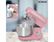 Bomann KM 6030, hnětací kuchyňský robot, růžová/stříbrná