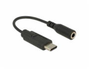 DeLOCK USB 2.0 adaptér, USB-C zástrčka > 3,5mm jack