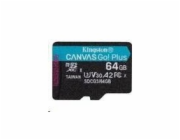 Kingston Micro SDXC Canvas Go! Plus 64GB UHS-I U3 SDCG3/64GBSP