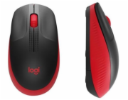 Logitech Wireless Mouse M190 Full-Size, red