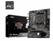 MSI A520M-A PRO AM4 DDR4 1xM.2 4xSATA HDMI DVI-D M-ATX MB 