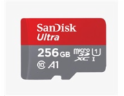 SanDisk MicroSDXC karta 256GB Ultra (100MB/s, Class 10, Android) + adaptér