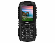 iGET Defender D10 Black - odolný telefon IP68, DualSIM, 2500 mAh, BT, powerbanka, svítilna, FM, MP3