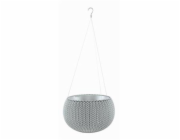 Květináč Keter COZY S závěsný Cloudy grey