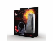GEMBIRD sluchátka s mikrofonem GHS-05-B, gaming, černo-modrá, 1x 4-pólový 3,5mm jack