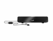 GENIUS repro USB SoundBar 100/ drátový/ 6W/ USB/ 3,5" jack/ černý