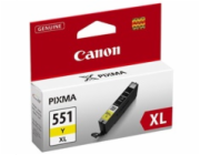 Canon CARTRIDGE CLI-551Y XL žlutá pro Pixma iP, Pixma iX, Pixma MG a Pixma MX 6850, 725x, 925, 8750 (695 str.)