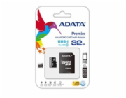 ADATA Premier 32GB microSDHC/ UHS-I CL10 + adaptér