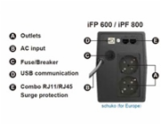 Fortron PPF3602700 FORTRON UPS iFP600 line interactive / 600 VA / 360W