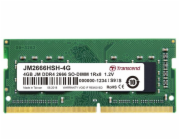 Transcend SODIMM DDR4 4GB 2666MHz CL19 JM2666HSH-4G Transcend paměť 4GB (JetRam) SODIMM DDR4 2666 1Rx8 CL19