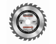 Pilový kotouč Kreator KRT020420 na dřevo 210mm, 24T