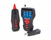 LAN Cable Tester TLCD80 s LCD, koax, Cat3/Cat5E/Cat6, UTP/STP, USB, PoE, ping, sonda, protismyčka
