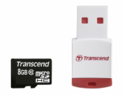 Transcend MicroSDHC 8GB + Adaptér / 600x Class 10 UHS-I MLC