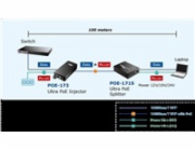 Planet POE-173 Ultra Poe injektor napájení po ethernetu IEEE802.3at/af, 60W, Gigabit