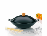 KELA Wok litinový 36 cm s příslušenstvím sada 5 ks KL-77943
