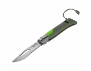 Opinel kapesni nuz c.08 zaviraci pro outdoor zelena rukojet