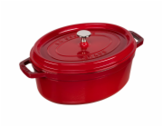 Staub La Cocotte 29cm oválný  litinový hrnec višňová