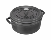 Staub Litinový 24cm 3,8L Hrnec kulatý grafitove sedý