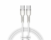 Kabel USB-C na USB-C Baseus Cafule, 100W, 1m (bílý)