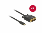 Delock - Externí video adaptér - Parade PS171 - USB-C - DVI - černá - maloobchod