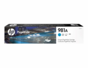 HP 981A Cyan Original PageWide Cartridge (6,000 pages)