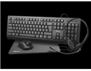 Trust Primo 4-in-1 Home Office Set 24432 CZ/SK - set klávesnice a myši, sluchátek a podložky k myši