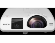 EPSON projektor EB-536Wi, 1280x800, 3400ANSI, HDMI, VGA, LAN, SHORT, 10.000h ECO živ. lampy, REPRO 16W, 5 LET ZÁRUKA