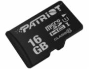 Paměťová karta Patriot microSDHC 16GB Class10