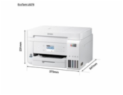 EPSON tiskárna ink EcoTank L6276, 3v1, A4, 1200x4800dpi, 33ppm, USB, Wi-Fi, LAN, bílá