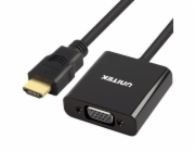 Adaptér AV Unitek HDMI - D-Sub (VGA) + Jack 3,5 mm černý (Y-6333)