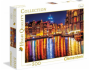 Clementoni Puzzle 500 dílků Amsterdam v noci (35037)
