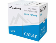 LANBERG LAN UTP KABEL 100MB/S 305M DRÁT CCA ŽLUTÝ