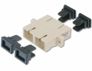 Digitus SC / SC Duplex Coupler, color grey Zirconia Ceramic Sleeve, Plastic housing, Multimode,inc.fixing material