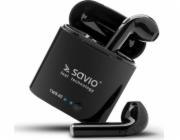 SAVIO TWS-02 Bezdrátová sluchátka Bluetooth, černá