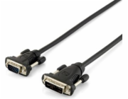 Equip kabel DVI-I - D-Sub (VGA) 1,8 m černý (0118943)