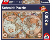 Schmidt Games Puzzle Starožitná mapa světa