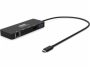 PORT CONNECT Dokovací stanice 5v1 ,LAN, HDMI, VGA, USB-C PD 3.0 85W, USB-A