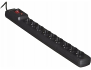 Activejet COMBO 9GN 3M napájecí prodlužovačka 9 AC zásuvky / AC zásuvek Vnitřní Černá