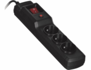 Activejet COMBO 3GN 5M black power strip with cord