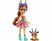 Mattel Enchantimals panenka se zvířátkem Gabriela Gazelle