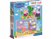 Puzzle Clementoni 2x20 ks. Prasátko Peppa (24778)