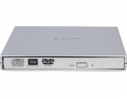 Externí USB DVD mechanika DVD-USB-02-SV stříbrná