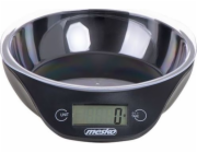 Mesko | Kitchen scale with a bowl | MS 3164 | Maximum weight (capacity) 5 kg | Graduation 1 g | Display type LCD | Black