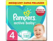 Pampers Active Baby Plenky Velikost 4, 9 kg-14 kg, 180 ks