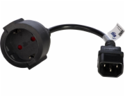 Akyga prodlužovací napájecí kabel CEE 7/4/C14 15cm 