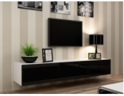 Cama RTV VIGO180 b/c televizní stolek/nábytek k multimediálnímu vybavení