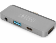 DIGITUS USB-C Tablet Dock 4K/30Hz HDMI/USB-A/PD/Audio 3.5mm